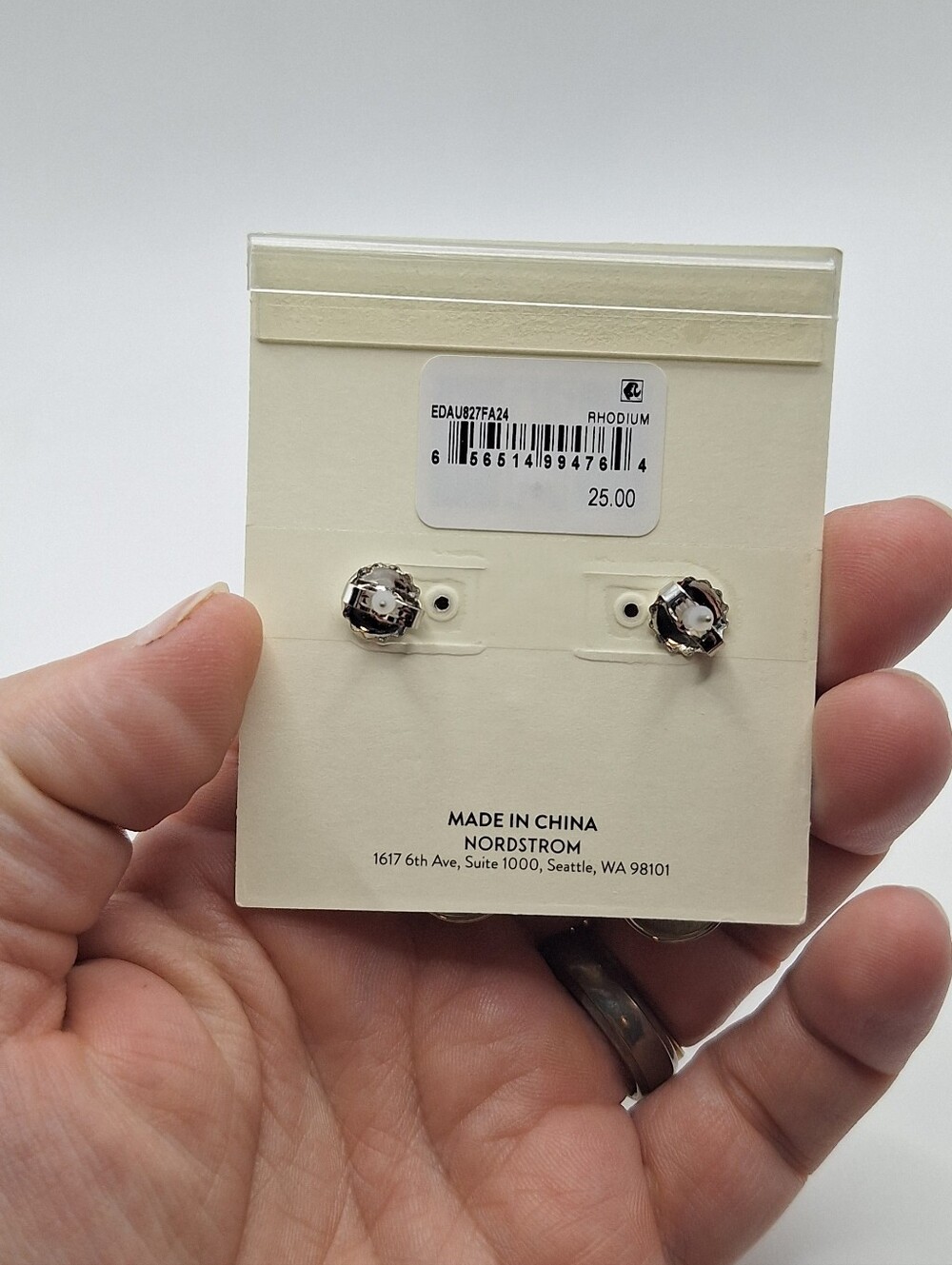 Open Edit Puffy Orb Drop Earrings Silver Rhodium Nickel Free NWT - Picture 3 of 5